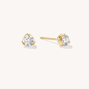 Mejuri Lab Grown Diamond Round Studs 0.5 TCW NIB